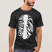Zebra Print Oerwoud Thema Party Zoo Dier Halloween T-shirt (Voorkant)