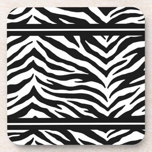 Zebra Print Onderzetter set (Voorkant)