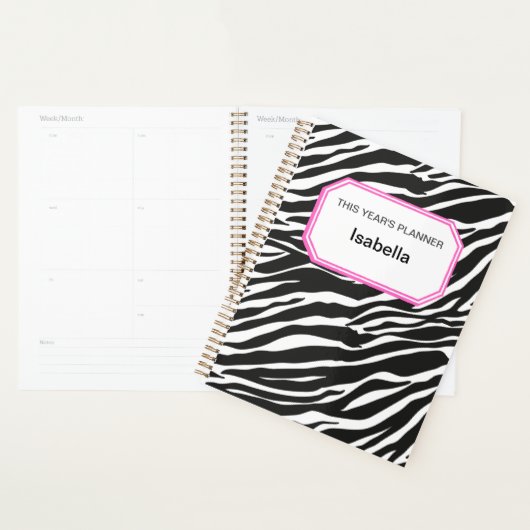 ZEBRA-PRINT-ontwerp | 12 maanden planner (Display)