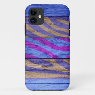 Zebra print op hout #15 Case-Mate iPhone case