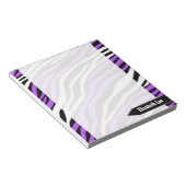 Zebra Print Paars Mix Speciaal Notitieblok (Schuin)