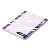 Zebra Print Paars Mix Speciaal Notitieblok (Linkerzijde)