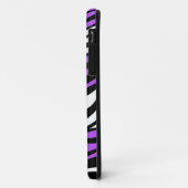 Zebra Print Paarse Mix iPhone 5 Hoesje (Achterkant/links)
