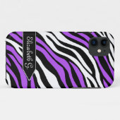 Zebra Print Paarse Mix iPhone 5 Hoesje (Achterkant (horizontaal))