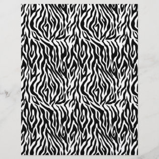 Zebra print papier met twee knoppen