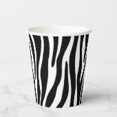 Zebra Print Papieren Bekers (Achterkant)