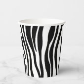 Zebra Print Papieren Bekers (Voorkant)
