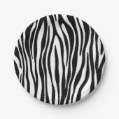 Zebra Print Papieren Bordje (Voorkant)