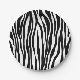 Zebra Print Papieren Bordje