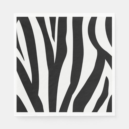 Zebra Print Papieren servetten (Voorkant)