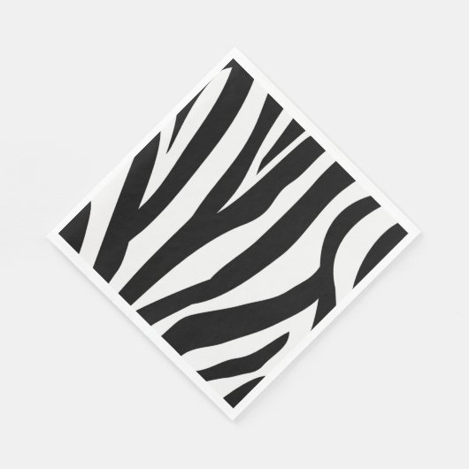 Zebra Print Papieren servetten (Hoek)