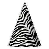 Zebra Print Party Pet Feesthoedjes (Links)