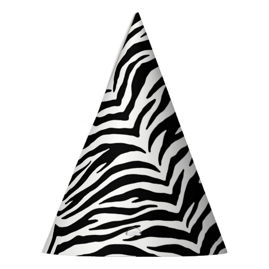 Zebra Print Party Pet Feesthoedjes (Links)