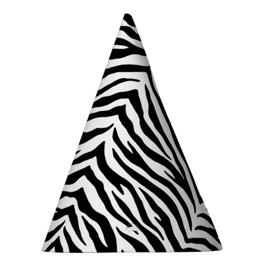 Zebra Print Party Pet Feesthoedjes (Rechts)