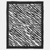 Zebra Print Patroon Fleece Deken (Voorkant)