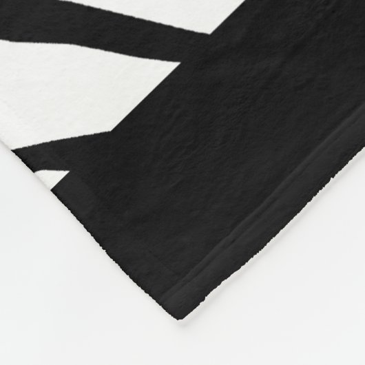 Zebra Print Patroon Fleece Deken (Hoek)