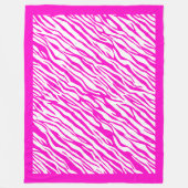 Zebra Print Patroon Fleece Deken (Voorkant)