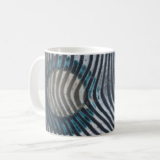 Zebra Print Pattern African Art Koffiemok (Voorkant links)