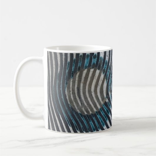 Zebra Print Pattern African Art Koffiemok (Links)