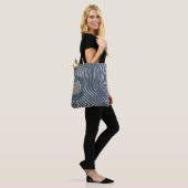 Zebra Print Pattern African Art Tote Bag (Op model)