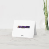 Zebra Print Pattern Hartelijk dank Bedankkaart (Achterkant)