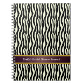 Zebra Print Pattern Notitieboek (Voorkant)