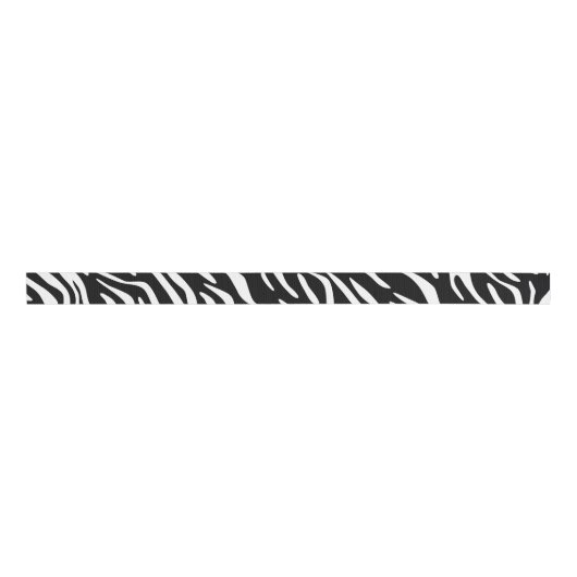 Zebra Print Pattern Ribbon Grosgrain Lint (Voorkant)