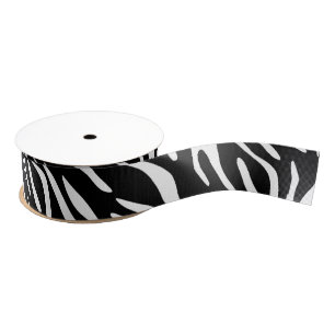Zebra Print Pattern Ribbon Grosgrain Lint