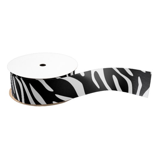 Zebra Print Pattern Ribbon Grosgrain Lint (Spoel)