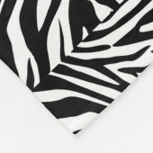 ZEBRA Print & Personalize-Blanket MED Fleece Deken (Hoek)