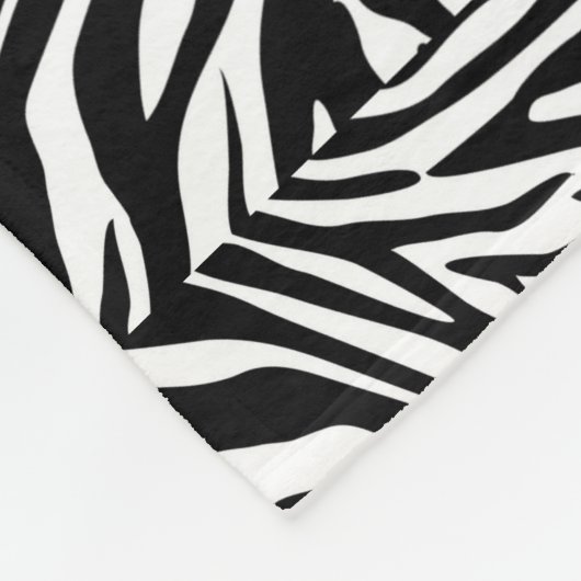 ZEBRA Print & Personalize-Blanket MED Fleece Deken (Hoek)
