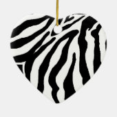 Zebra Print Personalized Name Ornament (Achterkant)