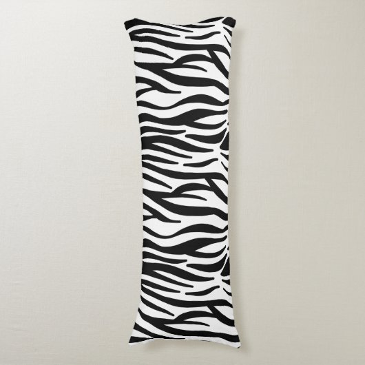 zebra print pillow lichaamskussen (Voorkant Verticaal)