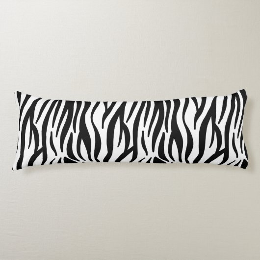 zebra print pillow lichaamskussen (Voorkant)
