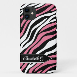 Zebra Print Pink Mix iPhone 5 Hoesje
