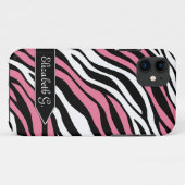 Zebra Print Pink Mix iPhone 5 Hoesje (Achterkant (horizontaal))