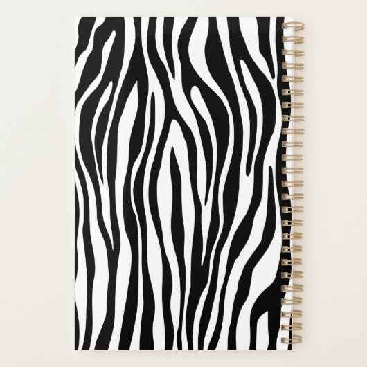 Zebra Print Planner (Achterkant)