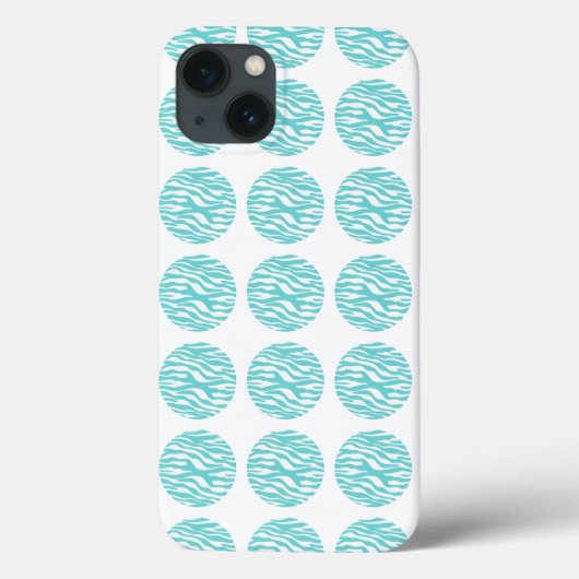 Zebra Print Polka Dots BT iPad Air Case (Achterkant)