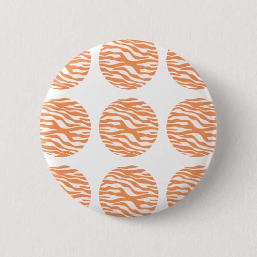 Zebra Print Polka Dots Button (Voorkant)