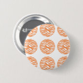 Zebra Print Polka Dots Button (Voorkant /achterkant)