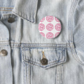 Zebra Print Polka Dots Button (In situ)