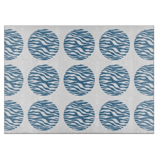 Zebra Print Polka Dots Cutting Board Snijplank (Voorkant)