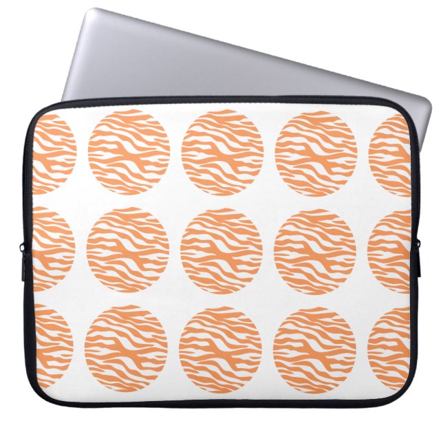 Zebra Print Polka Dots Electronics Sleeve (Voorkant)