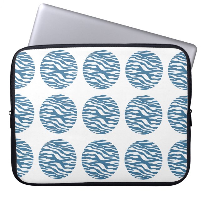 Zebra Print Polka Dots Electronics Sleeve (Voorkant)