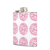 Zebra Print Polka Dots Flask Heupfles (Links)