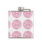 Zebra Print Polka Dots Flask Heupfles (Achterkant)