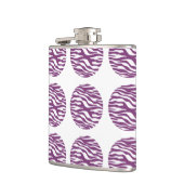 Zebra Print Polka Dots Flask Heupfles (Links)