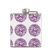 Zebra Print Polka Dots Flask Heupfles (Achterkant)