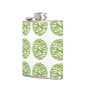 Zebra Print Polka Dots Flask Heupfles (Links)