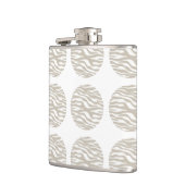 Zebra Print Polka Dots Flask Heupfles (Links)